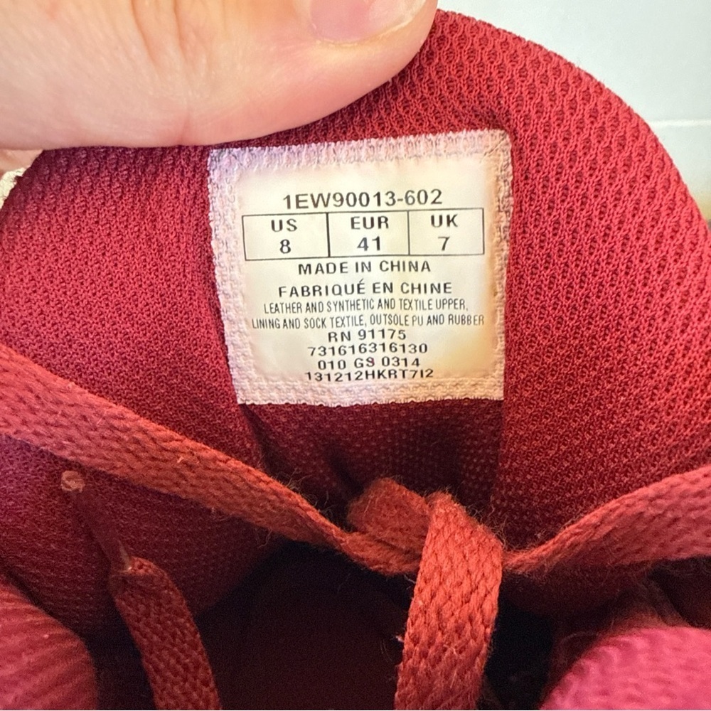 Patrick Ewing 33 HI Top Red Suede Sneakers - Size US 8 EUR 41 Vintage - Picture 7 of 10